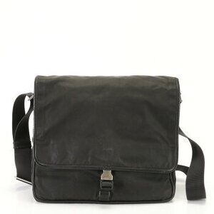 Prada Tessuto Triangle Logo Leather Shoulder Bag Crossbody Messenger Tote